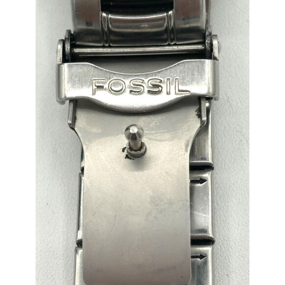 Fossil Watch Blue CH-2331 Men's 42mm Gray Dial Chronograph Diver Watch Wide Link - Picture 7 of 16